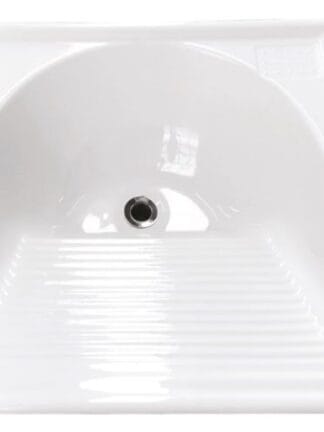 Tanque Fibra Simples 60x60 cm Branco TM060BR - Decoralita