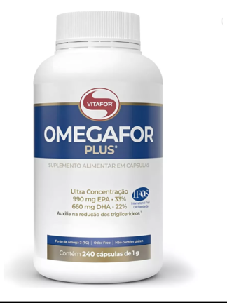 Omegafor Plus vitafor Omega 3 pote 240 cápsulas