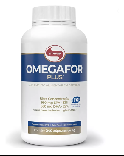 Omegafor Plus vitafor Omega 3 pote 240 cápsulas