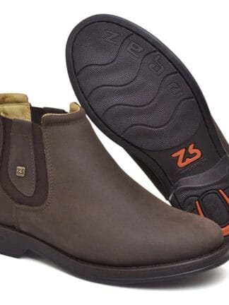 Botina Zebu Em Couro Modelo Balsamo Masculina Original