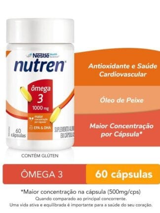 Suplemento Alimentar Nutren Ômega 3 Com 60 Cápsulas