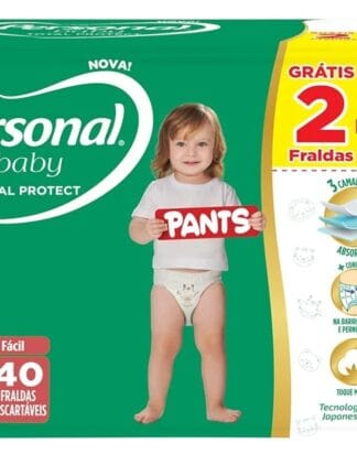 Personal Fralda Baby Total Protect Pants Extra G, 40 Unidades