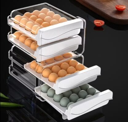 Gaveteiro Empilhável Porta Ovos Duplo 32/40 Ovos