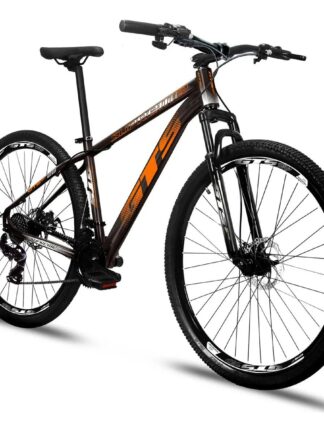 Bicicleta Aro 29 Gts Supreme Quadro Aluminio 24v Freio Disco Cor Preto/Laranja Tamanho do quadro 21