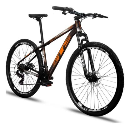Bicicleta Aro 29 Gts Supreme Quadro Aluminio 24v Freio Disco Cor Preto/Laranja Tamanho do quadro 21