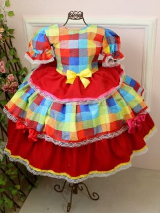 Vestido Festa Junina Quadrilha Infantil Caipira Caipirinha