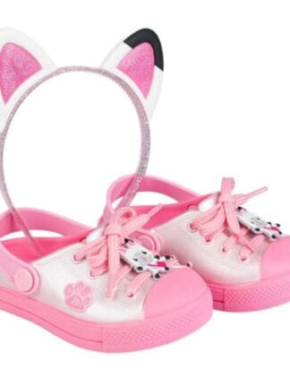 Babuche Papete Menina Gabby + Tiara Orelha