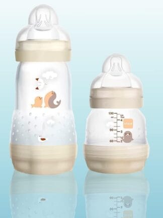 MAM, MA21023, Baby Kit 2 Mamadeiras Easy Start Starter Set, para Crianças 0+ Meses, Neutra