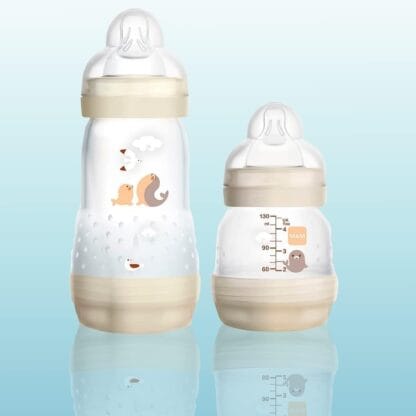MAM, MA21023, Baby Kit 2 Mamadeiras Easy Start Starter Set, para Crianças 0+ Meses, Neutra