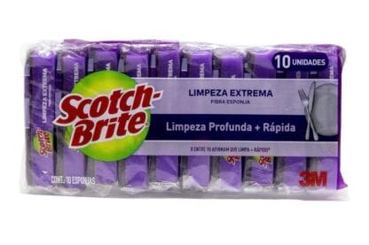 Scotch-Brite, 3M, Esponja de Louças, Limpeza Extrema - 10 Unidades