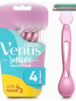 Gillette Aparelho De Depilar Venus Suave Sensitive 4 Unidades
