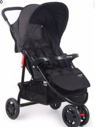 Carrinho De Passeio Para Bebê Delta (Até 15kg) Preto - Voyage