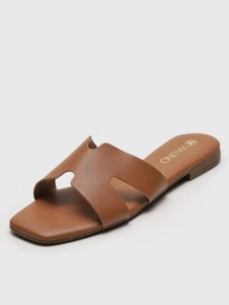 Rasteira Via Uno Lisa Caramelo