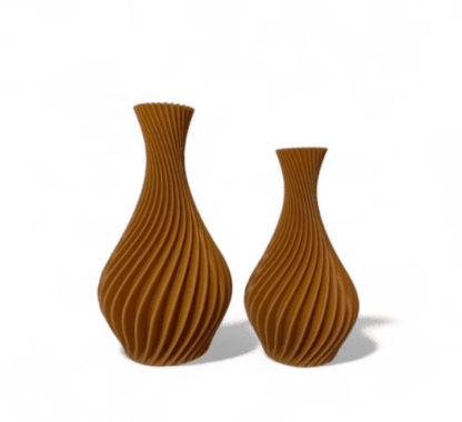Kit 2 Vasos Decorativos em Espiral  - Moderno Pastel