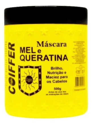 Máscara de Mel e Queratina Coiffer 500g Hidratação e Nutrição