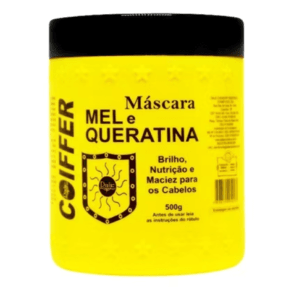 Máscara de Mel e Queratina Coiffer 500g Hidratação e Nutrição