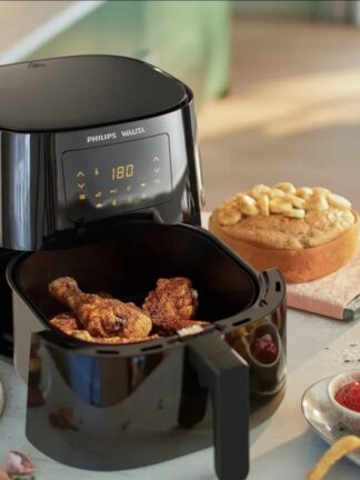 Fritadeira elétrica airfryer Philips Walita essential XL Ri9270 painel digital 2000W 6,2 litros preta 127v