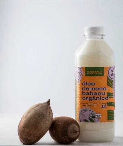 Óleo de Coco Babaçu Refinado 1 litro Orgânico (sem glúten)