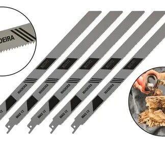 Lâmina Serra Sabre 30cm Corte Osso Açougue Carne 5 Unidades