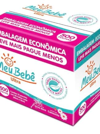 Meu Bebê Ultra Toalhas Umedecidas, Hygieline, 500 Folhas
