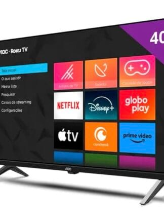 Smart TV 40" AOC Roku TV DLED Full HD 40S5045/78G - 220V