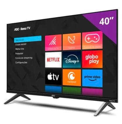Smart TV 40" AOC Roku TV DLED Full HD 40S5045/78G - 220V