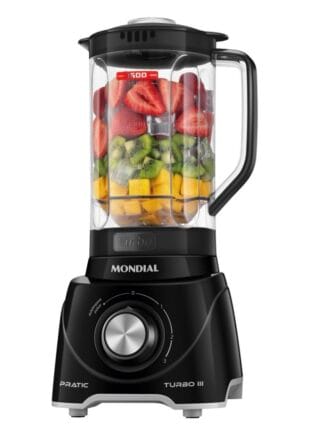 Liquidificador Mondial 3 Velocidades Preto/cinza 550w L-93-BG Cor Preto