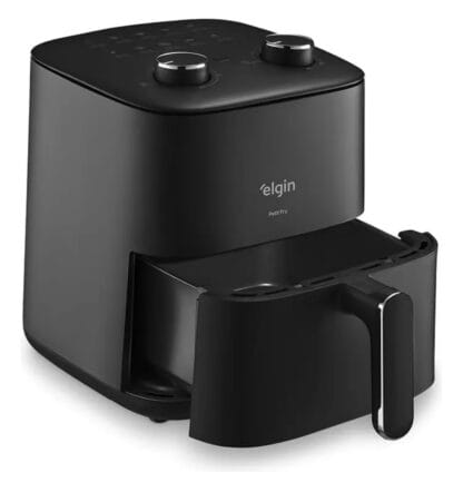 Fritadeira De Ar Petit Fry Elétrica 3.7l Preta Elgin Cor Preto