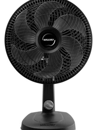 Mallory Ventilador Turbo 6 Pás 30cm Compact Preto Diâmetro Material Plástico