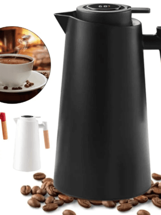 Garrafa térmica com termômetro e LED