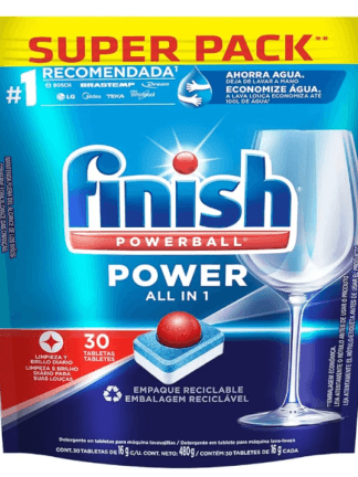 Detergente para Lava Louças em tabletes Finish com 30 unidades