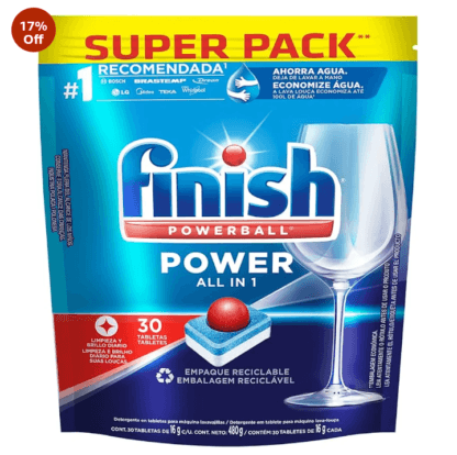 Detergente para Lava Louças em tabletes Finish com 30 unidades