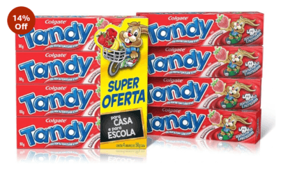 Colgate Creme Dental Infantil Tandy Morangostoso 50g 4 unidades