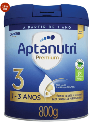 Danone Nutricia - Aptanutri Premium 3, 1-3 anos, Fórmula de Seguimento, 800g
