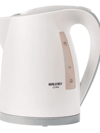 Chaleira Elétrica Mallory Luna – 1,7L, Base Rotativa 360º, Desligamento Automático, Indicador de Nível de Água - 127V