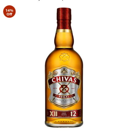 Whisky Chivas Regal 12 anos Blended Escocês - 750 ml