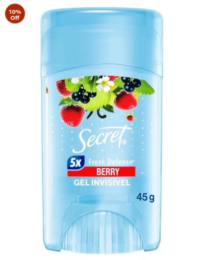 Desodorante Antitranspirante Secret Gel Frutas Vermelhas 45 g