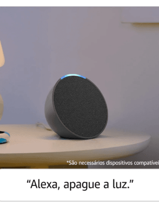Echo Pop (Última geração) | Smart speaker compacto com som envolvente e Alexa | Cor Preta