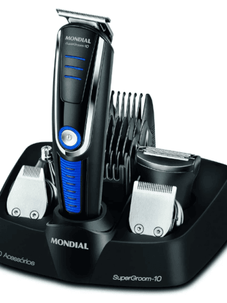Aparador de Pelos Super Groom 10, Mondial, Preto/Azul, 6W, Bivolt - BG-03