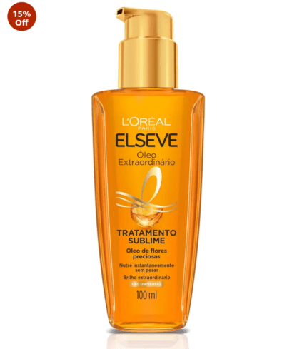 L'Oréal Paris Elseve Óleo Finalizador Óleo Extraordinário, Anti Frizz, Protetor Térmico, 100ml