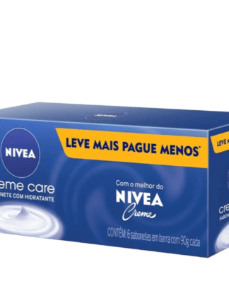 NIVEA Sabonete em Barra Creme Care Promo 6 un. 90g