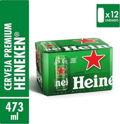 Heineken Cerveja Lata 473ml Pack 12 Unidades