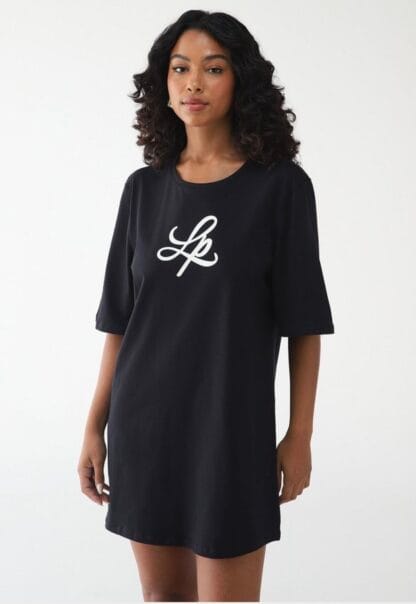 Vestido Lança Perfume Oversized Preto