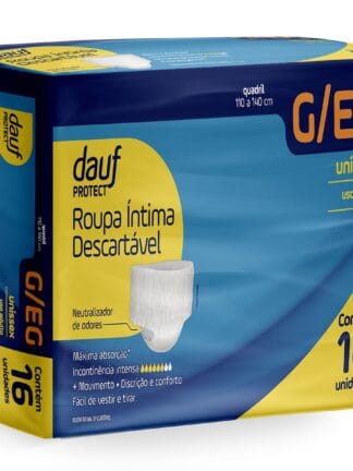 Roupa Íntima dauf Pants Tamanho G/Eg com 16 Unidades