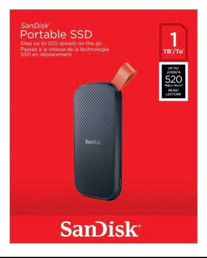 Disco Sólido Externo Sandisk Ssd Sdssde30-1t00 1tb Preto