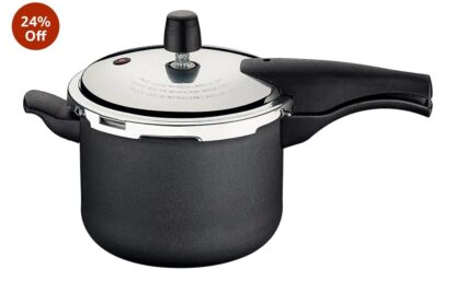 Tramontina Vancouver 20582620 Panela de Pressão com Revestimento Interno e Externo de Antiaderente Starflon Max, 20 cm e 4,5 L