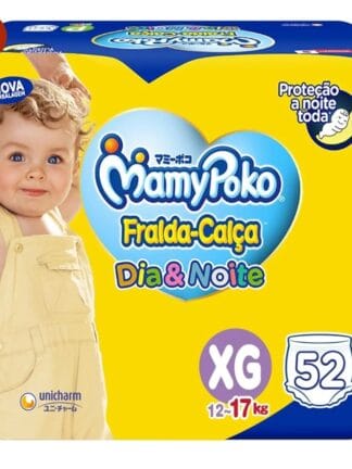 MamyPoko Fralda-Calça Dia&Noite Xg 52 Unidades