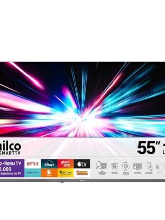 Smart TV 55" Philco 4K UHD LED Roku TV Dolby Audio P55CRA
