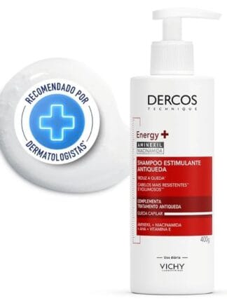 Vichy Shampoo Estimulante Antiqueda Energy+ Dercos Cabelos Fracos e Quebradiços 400g