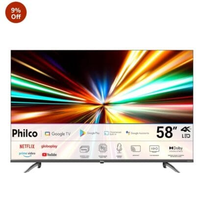 Smart TV 58" Philco LED 4K Google TV HDR10 P58KGA